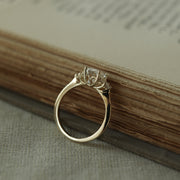 1.20 CT Oval Cut Cluster Moissanite Engagement Ring - Barbara Maison 