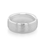 Milgrain Classic Wedding Band For Men - Barbara Maison 