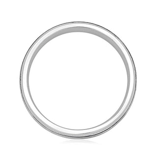 Milgrain Classic Wedding Band For Men - Barbara Maison 