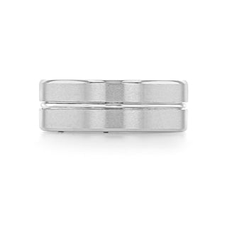 Men's Brushed Finish Classic Wedding Band - Barbara Maison 