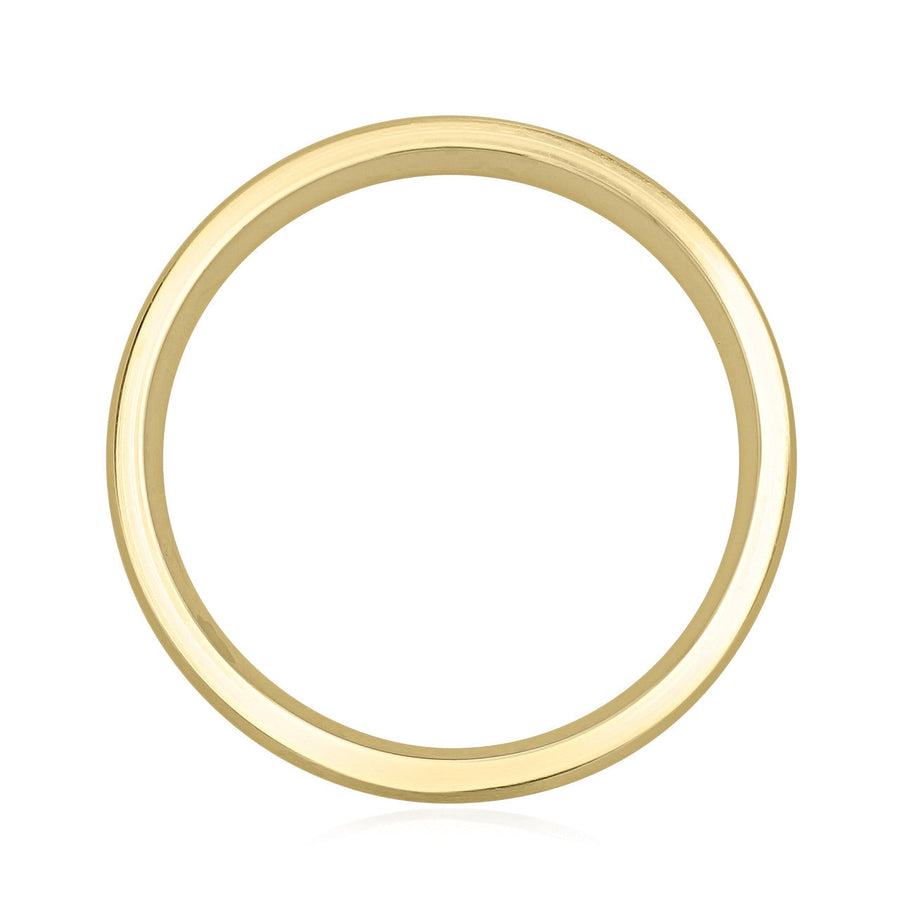 Brushed Polish Classic Men's Wedding Band - Barbara Maison 