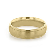 Brushed Polish Classic Men's Wedding Band - Barbara Maison 