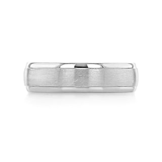 Brushed Finish Classic Men's Wedding Band - Barbara Maison 