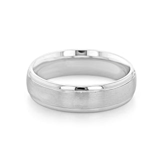 Brushed Finish Classic Men's Wedding Band - Barbara Maison 