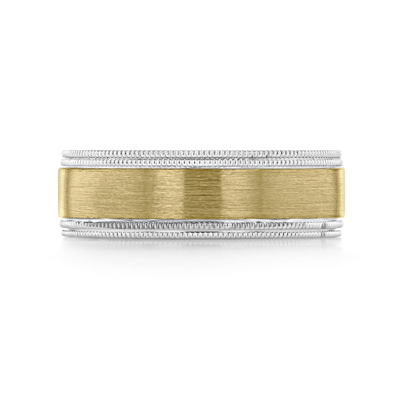 Classic Men's Wedding Band With Brushed Finish Metal - Barbara Maison 