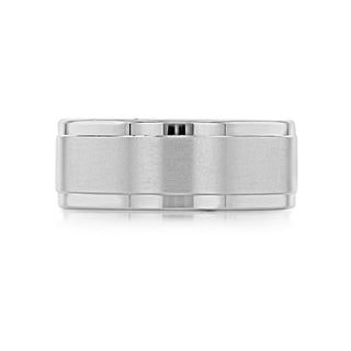 Brushed Finish Classic Wedding Band for Men - Barbara Maison 