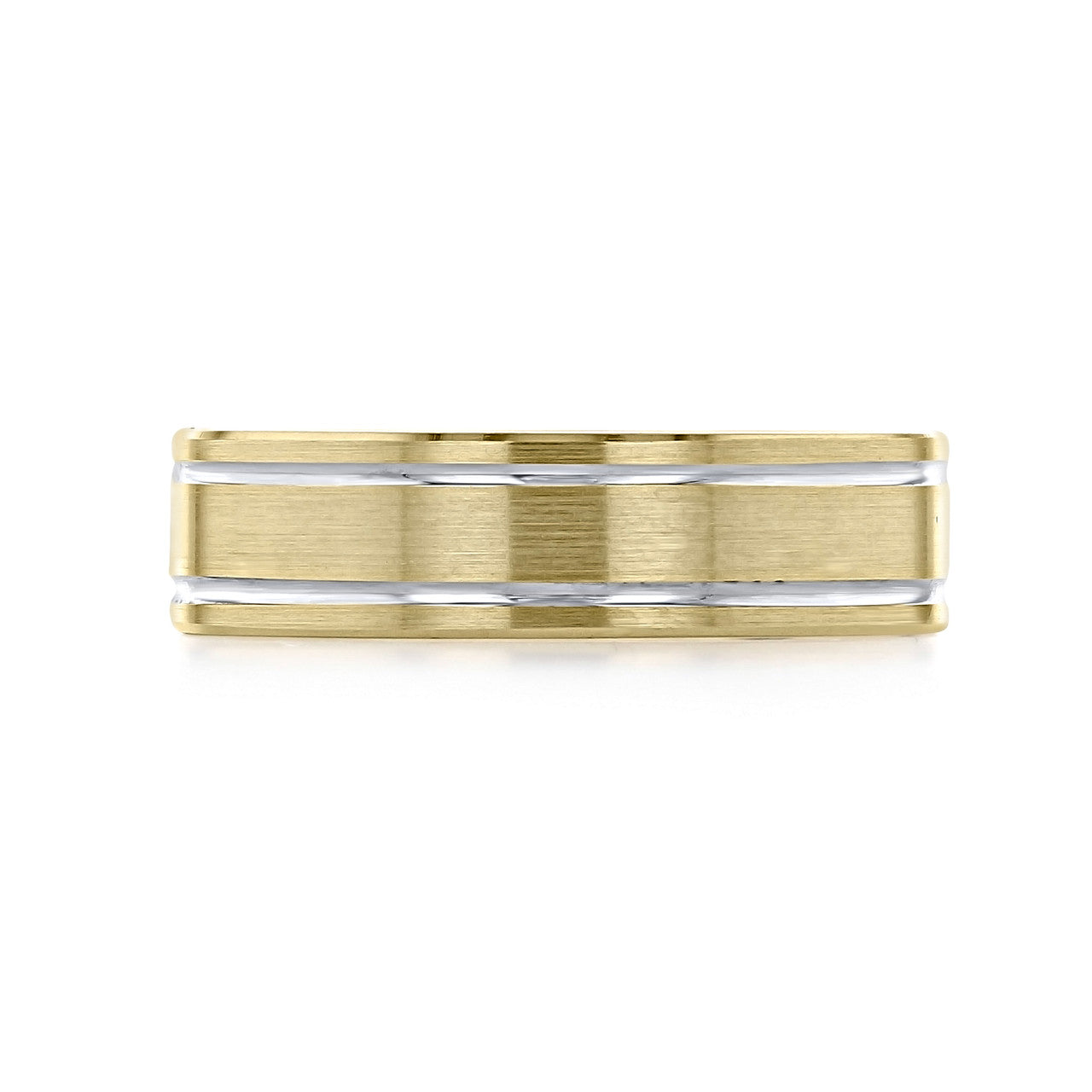 Classic Men's Wedding Band With Brushed Finish Metal - Barbara Maison 