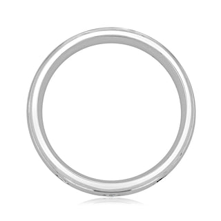 Brushed Finish Men's Round Stones Wedding Band - Barbara Maison 