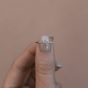 Half Eternity Moissanite Wedding Band