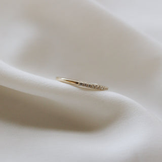 Half Eternity Moissanite Wedding Band