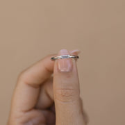 Baguette Single Stone Moissanite Wedding Band