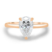 1.80 CT Pear Solitaire CVD E/VS1 Diamond Engagement Ring - Barbara Maison 