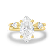 1.50 CT Marquise Solitaire CVD F/VS1 Diamond Engagement Ring - Barbara Maison 