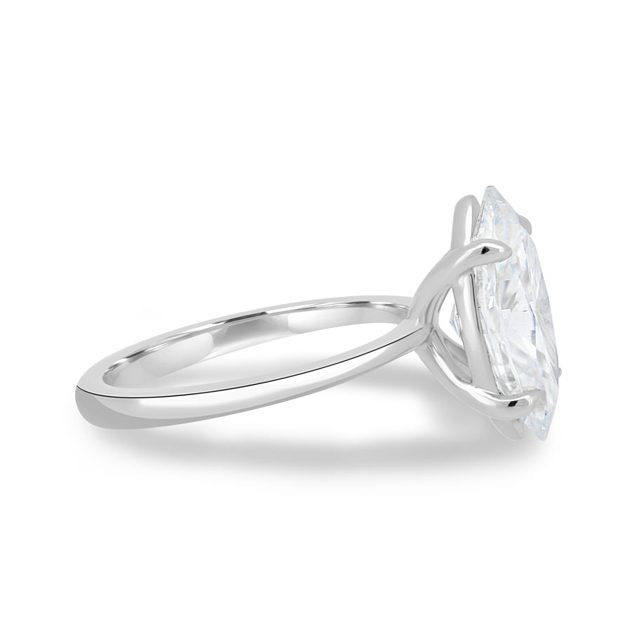 1.50 CT Marquise Solitaire CVD F/VS1 Diamond Engagement Ring - Barbara Maison 