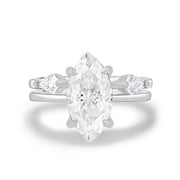 1.50 CT Marquise Solitaire CVD F/VS1 Diamond Engagement Ring - Barbara Maison 