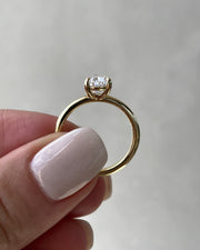 1.80 CT Pear Solitaire CVD E/VS1 Diamond Engagement Ring - Barbara Maison 