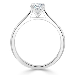 1.0 CT Radiant Cut Solitaire Moissanite Engagement Ring - Barbara Maison 