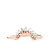 Curved Moissanite Wedding Band