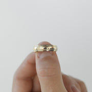 Classic Polished Finish Yellow Gold Men's Band - Barbara Maison 