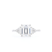 1.67 CT Radiant Cut Cluster Moissanite Engagement Ring - Barbara Maison 