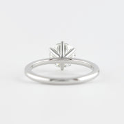 1.0 CT Round Solitaire Style Moissanite Engagement Ring - Barbara Maison 