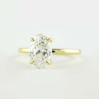 1.33 CT Oval Solitaire Style Moissanite Engagement Ring - Barbara Maison 