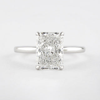 1.8 CT Radiant Cut Solitaire Style Moissanite Engagement Ring - Barbara Maison 