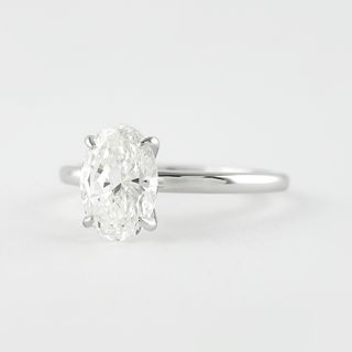 1.33 CT Oval Solitaire Style Moissanite Engagement Ring - Barbara Maison 