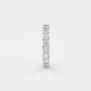 2.2 CT Round Cut Shared Prongs Setting Moissanite Wedding Band - Barbara Maison 