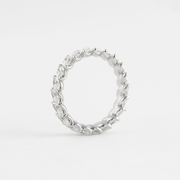 1.32 CT Marquise Cut Full Eternity Moissanite Wedding Band - Barbara Maison 