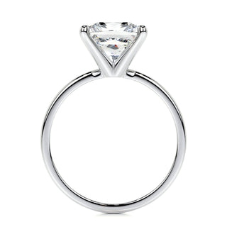 3.0 CT Princess Solitaire CVD F/VS2 Diamond Engagement Ring - Barbara Maison 