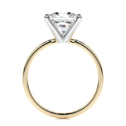 3.0 CT Princess Solitaire CVD F/VS2 Diamond Engagement Ring - Barbara Maison 