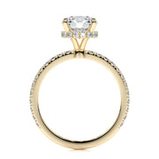 1.50 CT Round Hidden Halo CVD E/VS2 Diamond Engagement Ring - Barbara Maison 