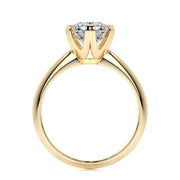 1.50 CT Round Solitaire CVD F/VS2 Diamond Engagement Ring - Barbara Maison 