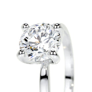 1.50 CT Round Solitaire CVD E/VVS2 Diamond Engagement Ring - Barbara Maison 
