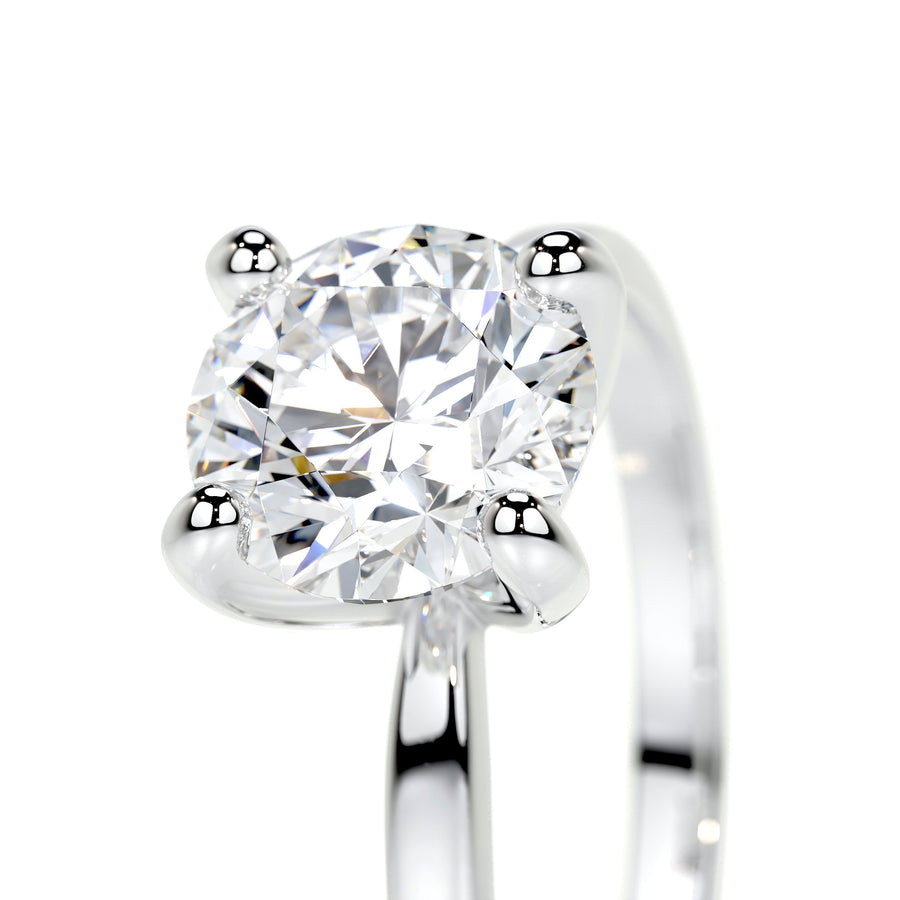1.50 CT Round Solitaire CVD E/VVS2 Diamond Engagement Ring - Barbara Maison 