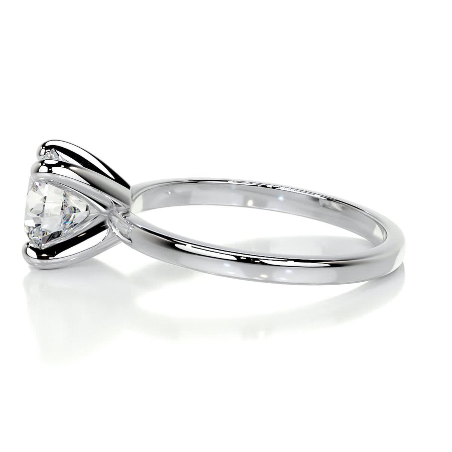 1.50 CT Round Solitaire CVD E/VVS2 Diamond Engagement Ring - Barbara Maison 