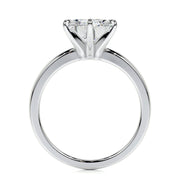 5.0 CT Pear Solitaire CVD F/VS2 Diamond Engagement Ring - Barbara Maison 