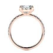 5.0 CT Pear Solitaire CVD F/VS2 Diamond Engagement Ring - Barbara Maison 