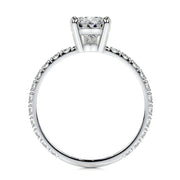 1.50 CT Pear Solitaire CVD G/VS2 Diamond Engagement Ring - Barbara Maison 