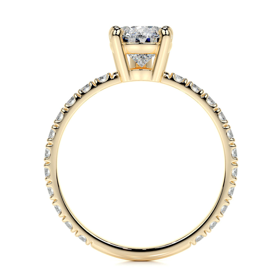 1.50 CT Pear Solitaire CVD G/VS2 Diamond Engagement Ring - Barbara Maison 