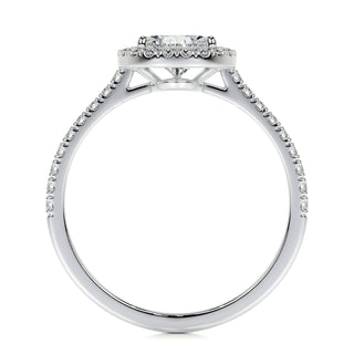 1.50 CT Pear Halo CVD F/VS2 Diamond Engagement Ring - Barbara Maison 