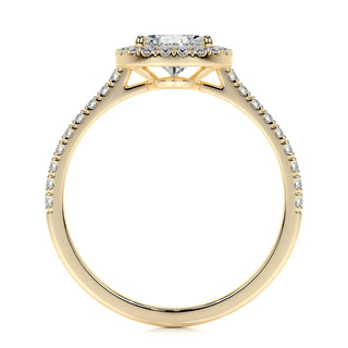 1.50 CT Pear Halo CVD F/VS2 Diamond Engagement Ring - Barbara Maison 