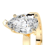 2.0 CT Round Solitaire CVD E/VS2 Diamond Engagement Ring - Barbara Maison 