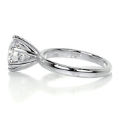 2.0 CT Round Solitaire CVD E/VS2 Diamond Engagement Ring - Barbara Maison 