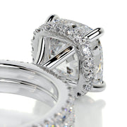 2.0 CT Cushion Hidden Halo CVD F/VS Diamond Bridal Set - Barbara Maison 