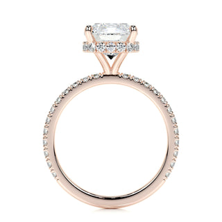 2.0 CT Cushion Hidden Halo CVD E/VS1 Diamond Engagement Ring - Barbara Maison 