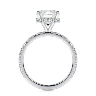 2.0 CT Cushion Hidden Halo CVD E/VS1 Diamond Engagement Ring - Barbara Maison 