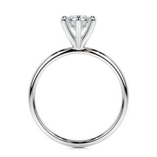 0.75 CT Round Solitaire CVD E/VS2 Diamond Engagement Ring - Barbara Maison 