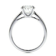 2.0 CT Oval Solitaire CVD G/VS2 Diamond Engagement Ring - Barbara Maison 